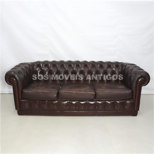 sofá Chesterfield de 2 lugares original