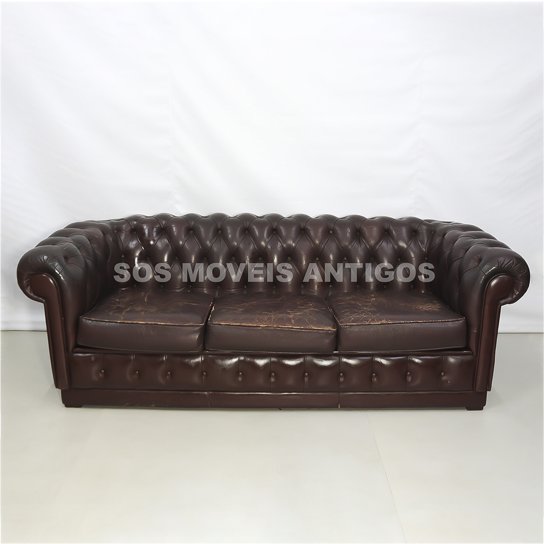 sofá Chesterfield de 2 lugares original