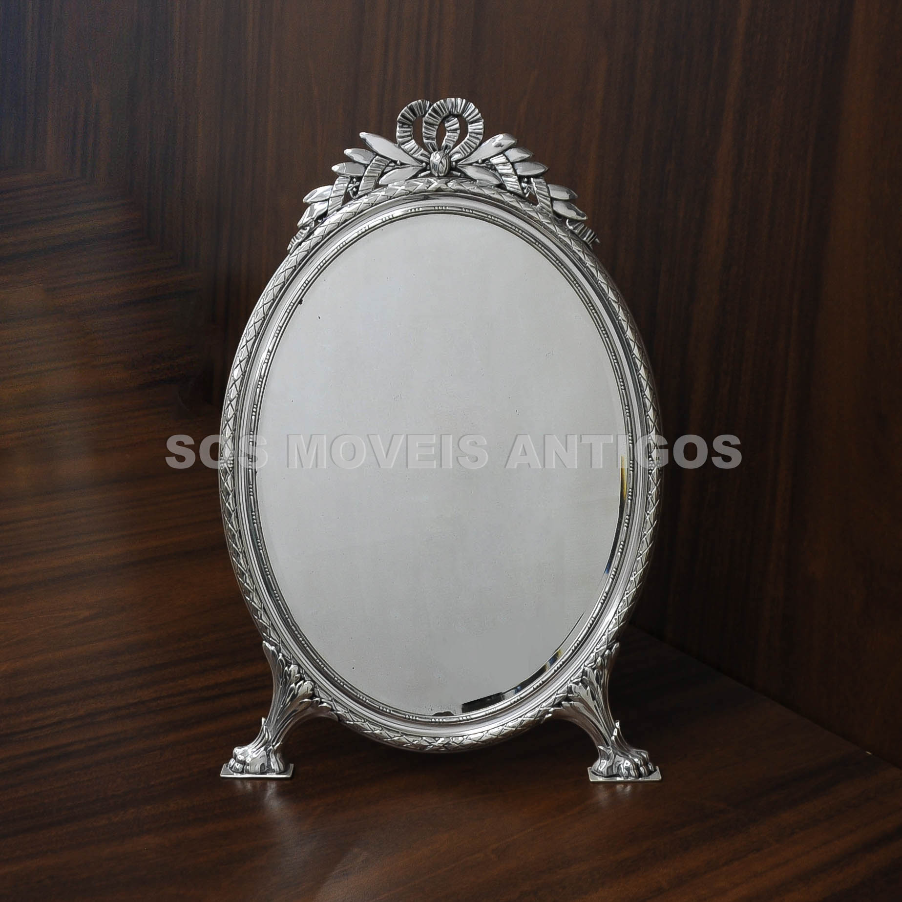 ESPELHO BISOTADO DE MESA FRANCÊS